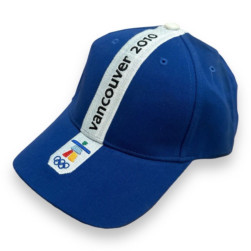 Vintage Vancouver 2010 Olympics Officially Licensed Blue Baseball Cap (New)